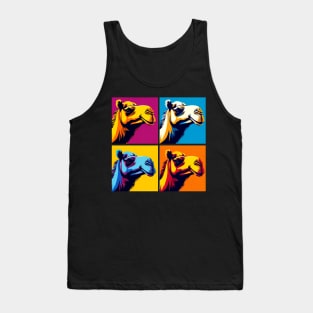 Desert Dazzle: Pop Art Camel Creation Tank Top